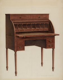 Roll-top Desk, 1941. Creator: M. Rosenshield-von-Paulin