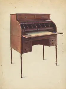 Roll-Top Desk, c. 1953. Creator: George Loughridge