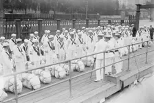 Roll Call - Naval Militia, between c1910 and c1915. Creator: Bain News Service