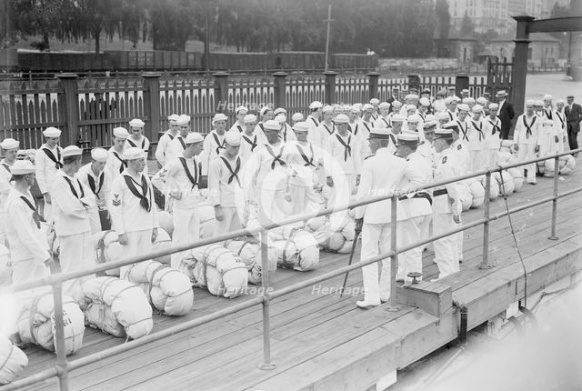 Roll Call - Naval Militia, between c1910 and c1915. Creator: Bain News Service.