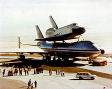 Roll-out of Space Shuttle Orbiter Enterprise California, USA, 17 September 1976 Creator: NASA