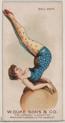 Roll Over, from the Gymnastic Exercises series (N77) for Duke brand cigarettes, 1887., 1887. Creator: Unknown