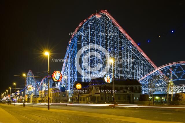 Roller Coaster, Blackpool Pleasure Beach, Lancashire, 2010.  Artist: Historic England Staff Photographer.