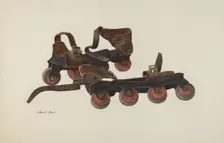 Roller Skates, c. 1941. Creator: Albert Rudin