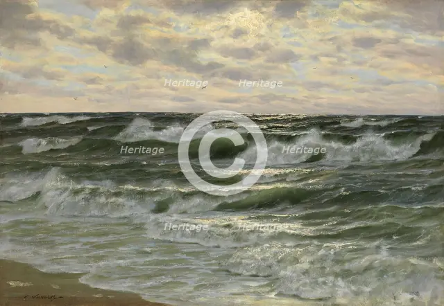 Rolling Waves. Artist: Veshchilov, Konstantin Alexandrovich (1878-1945)