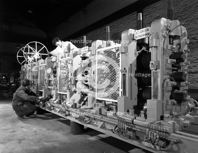 Rolling mill, Neepsend, Sheffield, South Yorkshire, 1963. Creator: Michael Walters.