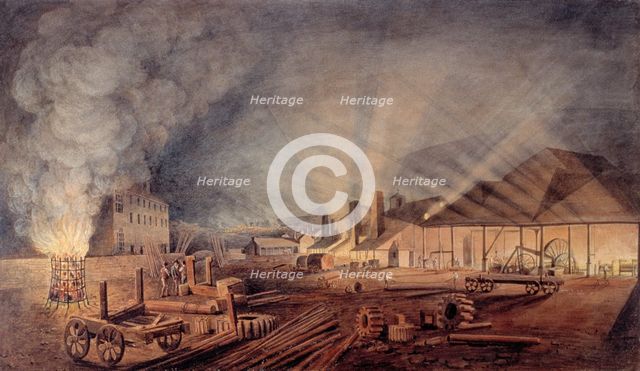 'Rolling Mills', 1819. Creator: Thomas Horner.
