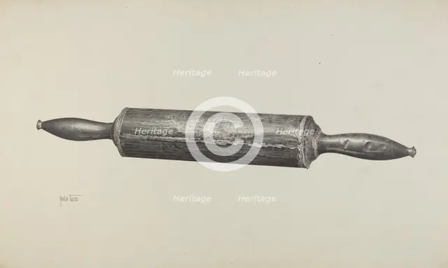 Rolling Pin, c. 1941. Creator: Amelia Tuccio.