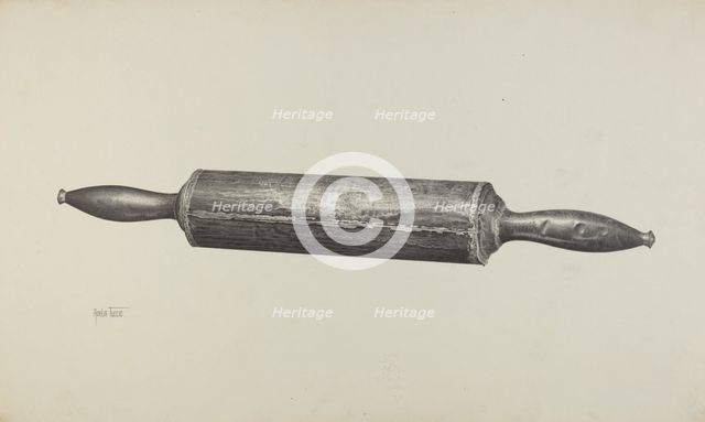 Rolling Pin, c. 1941. Creator: Amelia Tuccio.