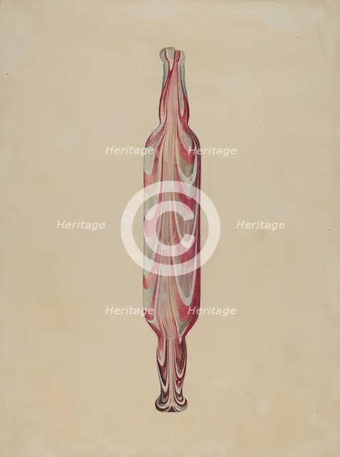 Rolling Pin (Glass), c. 1938. Creator: Donald Williams.