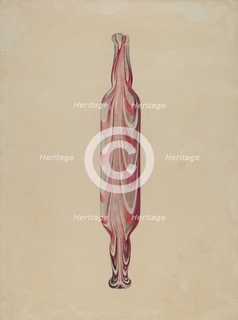 Rolling Pin (Glass), c. 1938. Creator: Donald Williams.
