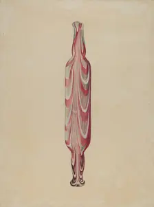 Rolling Pin (Glass), c. 1938. Creator: Donald Williams