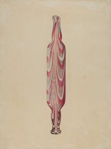 Rolling Pin (Glass), c. 1938. Creator: Donald Williams