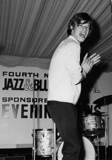 Rolling Stones, Mick Jagger, 4th National Jazz and Blues Festival, Richmond, London, 1964. Creator: Brian Foskett