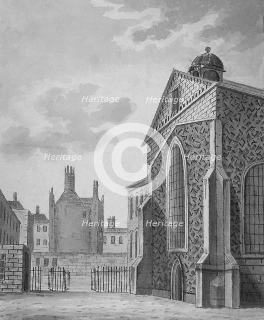 Rolls Chapel, Chancery Lane, City of London, 1800. Artist: Anon
