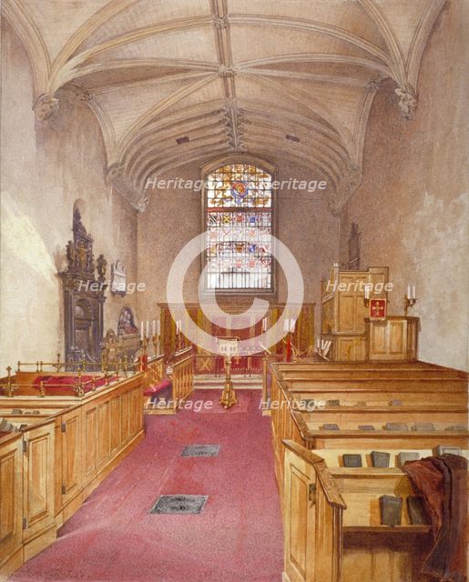 Rolls Chapel, Chancery Lane, London, 1886. Artist: John Crowther