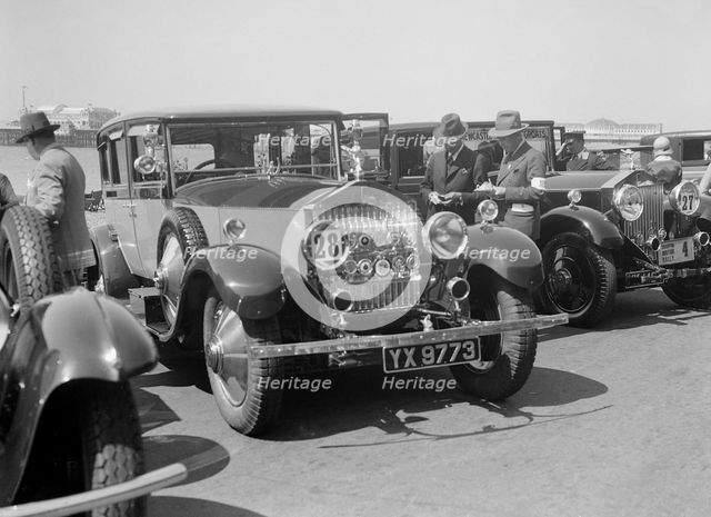 Rolls-Royce 40/50 at the B&HMC Brighton Motor Rally, 1930. Artist: Bill Brunell.