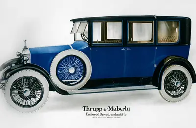 Rolls-Royce enclosed drive landaulette with partition behind the driver, c1910-1929(?). Artist: Unknown