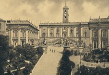 Roma - The Capitol: in the centre Palace of the Senators now City Hall , 1910