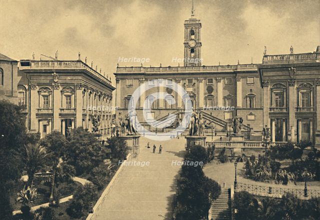 'Roma - The Capitol: in the centre Palace of the Senators now City Hall ', 1910.  Artist: Unknown.