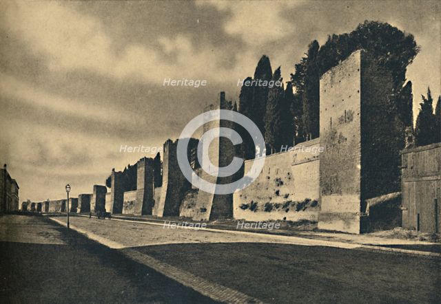 'Roma - The Aurelian Wall ', 1910. Artist: Unknown.