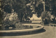 Roma - The Pincio Park. Fountain of Moses, saved from the waters (by Brazza) 1910