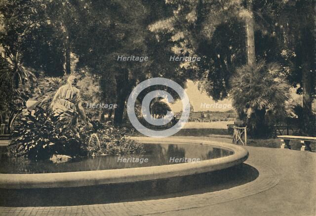 'Roma - The Pincio Park. Fountain of Moses, saved from the waters (by Brazza)', 1910. Artist: Unknown.