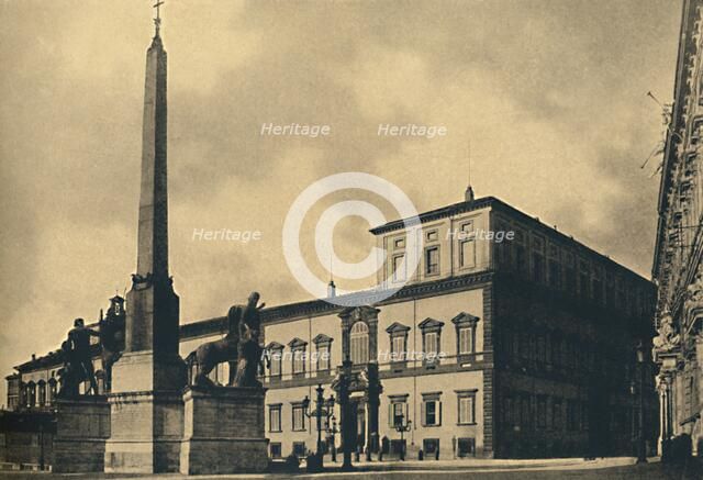 'Roma - The Quirinal Palace and Fountain', 1910.  Artist: Unknown.