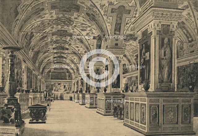 'Roma - Vatican - Reading room of the Library', 1910. Artist: Unknown.