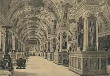 Roma - Vatican - Reading room of the Library 1910