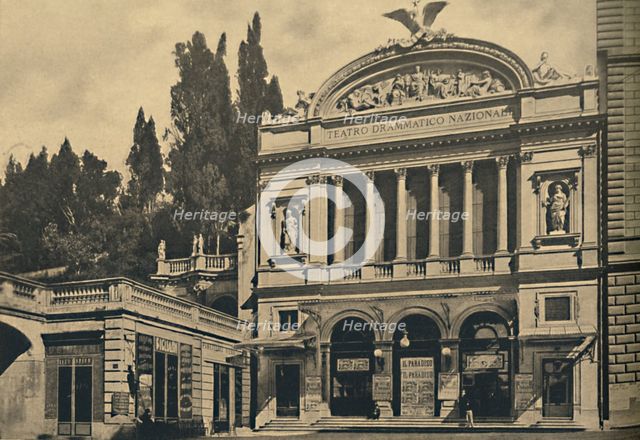 'Roma - Via Nazionale. National Dramatic Theatre and Colonna Villa', 1910. Artist: Unknown.