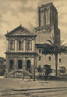 Roma - Via Nazionale. Church of St. Catherine and the Tower of the Militie 1910