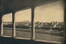 Roma - View of the City from the Logia by Bramante in Castle St. Angelo 1910