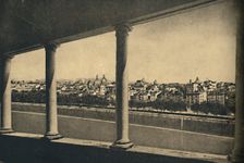 Roma - View of the City from the Logia by Bramante in Castle St. Angelo 1910