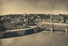 Roma - View of the new bridge of Victor Emmanuel 1910