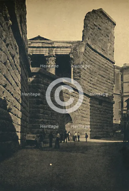 'Roma - Wall of the Forum of Augustus', 1910. Artist: Unknown.
