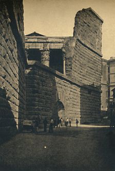 Roma - Wall of the Forum of Augustus 1910