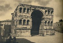 Roma - Arch of Janus Quadrifrons in the Forum Boarium 1910