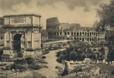 Roma - Arch of Titus - The Colosseum 1910