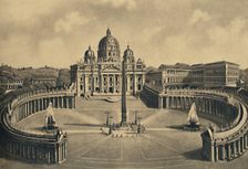 Roma - Basilica and Square of S. Peter. Vatican Palace 1910