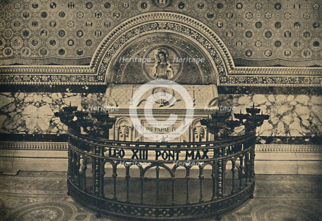'Roma - Basilica of St Lawrence. - Tomb of Pius IX', 1910. Artist: Unknown.