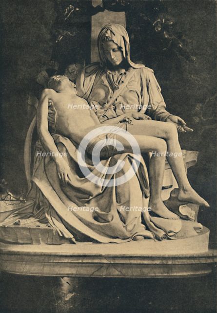 'Roma - Basilica of St. Peter. Pieta by Michelangelo', 1910. Artist: Michelangelo Buonarroti.