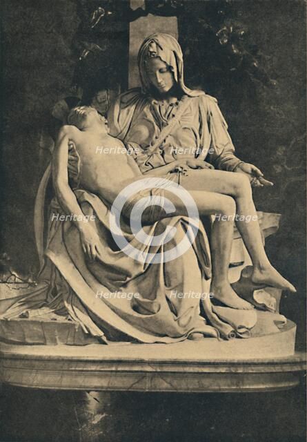 'Roma - Basilica of St. Peter. Pieta by Michelangelo', 1910. Artist: Michelangelo Buonarroti.
