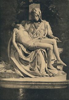 Roma - Basilica of St. Peter. Pieta by Michelangelo 1910. Artist: Michelangelo Buonarroti