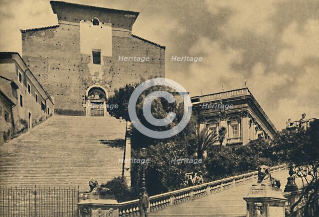 'Roma - Church of S. Maria in Aracoeli, on the Capitoline Hill', 1910. Artist: Unknown.