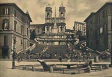 Roma - Church of the Trinita dei Monti 1910