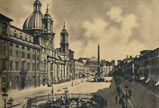 Roma - Circo Agonale - Church of St. Agnes - Fontains by Bernini 1910