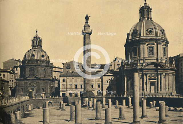 'Roma - Column of Trajan', 1910. Artist: Unknown.