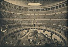 Roma - Colosseum - Reconstruction of a hunt of wild animals 1910