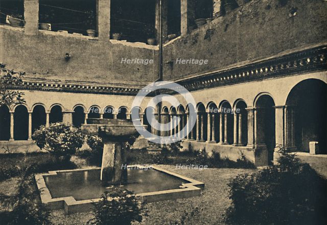 'Roma - Cloisters of SS. Quattro Coronati on the Caelian Hill. Built in 1113', 1910. Artist: Unknown.